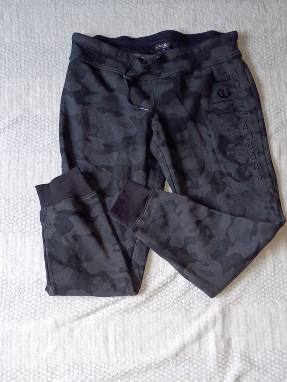 Calvin Klein Black Camo Performance Joggers